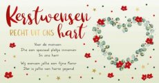 Wenskaart Kerstwensen recht uit ons hart