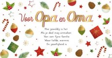 Wenskaart Voor opa en oma