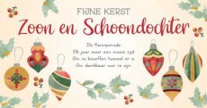 Kerst Intense 20 Wenskaart Fijne kerst zoon en schoondochter