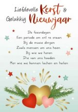 Wenskaart Liefdevoll Kerst & Gelukkig Nieuwjaar