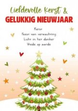 Kerst Intense 27 Wenskaart Liefdevolle kerst