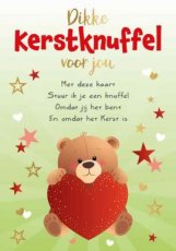 Wenskaart Dikke kerstknuffel voor jou
