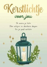 Wenskaart Kerstlichtje voor jou