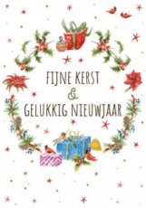 Kerst Janneke & francien artige 19 Wenskaart Fijne Kerst & Gelukkig Nieuwjaar