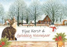 Wenskaart Fijne Kerst & Gelukkig Nieuwjaar
