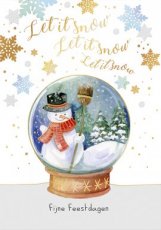 Kerst Magical Moments Paperclip 25 Wenskaart Let it snow let it snow let it snow