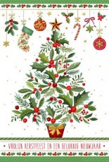 Kerst Mistletoe lannoo 02 Wenskaart Vrolijk kerstfeest