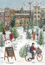 Doos met 16 kerstkaarten