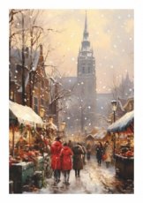 Kerst Paperclip doos Timeless traditions 03 Doos met 8 kerstkaarten