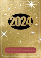 Kerst Paperclip New Year 2024 06 Wenskaart 2024