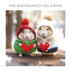 Wenskaart Een kerstkaartje vol liefde