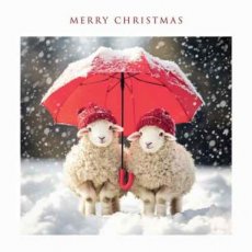 Kerstkaart merry christmas