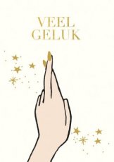 Wenskaart Veel geluk
