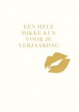 Lannoo Adorable 31 Wenskaart Een hele dikke kus voor je verjaardag