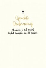 Wenskaart Oprechte deelneming