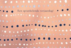 Lannoo Gold fever 10 Wenskaart Sprankelende verjaardag