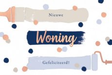 Wenskaart Nieuwe woning
