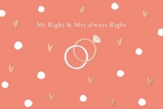 Wenskaart Mr & Mrs Gold fever