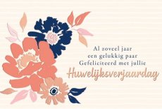 Wenskaart Huwelijksverjaardag