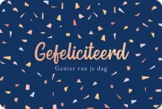 Wenskaart Gefeliciteerd
