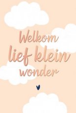 Lannoo Gold fever 35 Wenskaart Welkom lief klein wonder