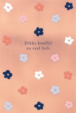 Lannoo Gold fever 39 Wenskaart Dikke knuffel en veel liefs