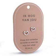 Oorbellen Ik hou van jou