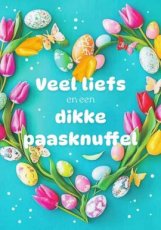 Pasen Artige 01 Wenskaart Paasknuffel