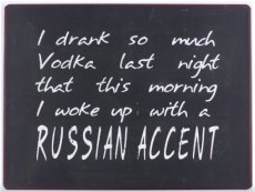 Tekstbord: Russian accent EM6901