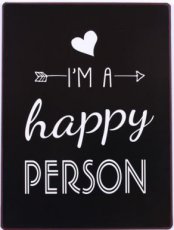 Tekstbord: I'm a happy person EM5705