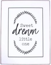 Tekstbord: Sweet dream little one EM7123
