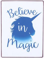 Tekstbord: Believe in magic EM6739