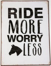 Tekstbord 190 Tekstbord: Ride more worry less EM7176