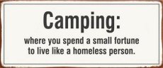 Tekstbord: Camping: Where you spend... EM5119