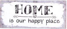 Tekstbord: Home is our happy place. EM5376