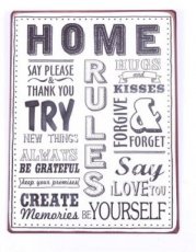 Tekstbord: Home rules. EM5577