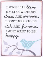 Tekstbord: I want to live my life without...EM6059