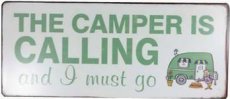 Tekstbord: The camper is calling and ... EM5098