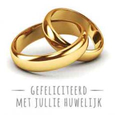 Mini kaartje Huwelijk. Together