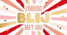 Wenskaart Zooooo blij met jou