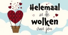 Wenskaart Helemaal in de wolken van jou